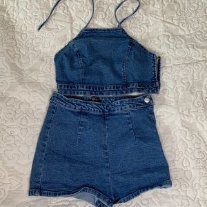 High Waisted Jean Set